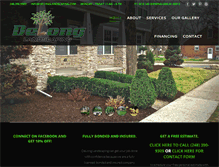 Tablet Screenshot of delonglandscaping.com